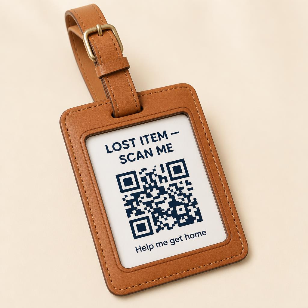 Traveller Leather Tag