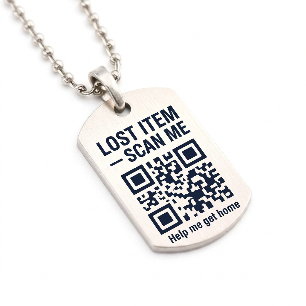 Engraved Metal Pendant