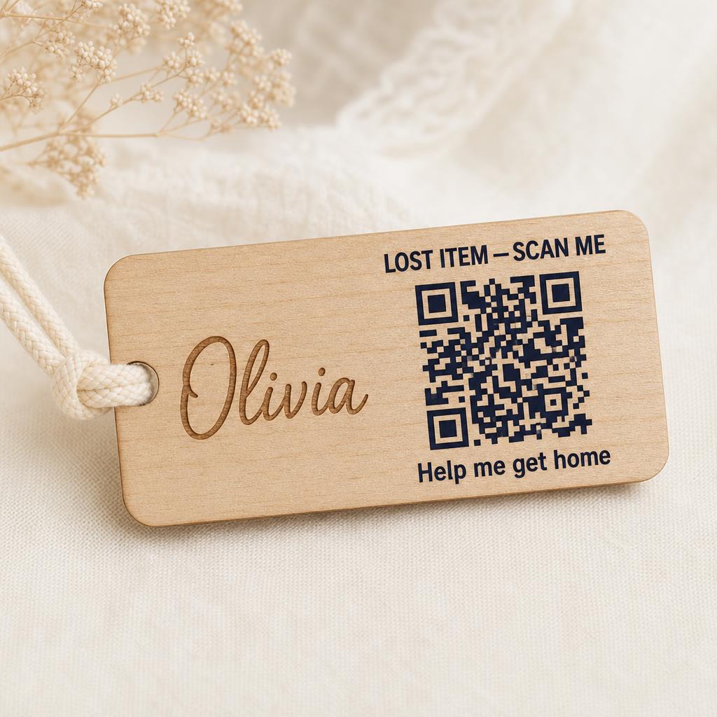 Wooden Name Tag